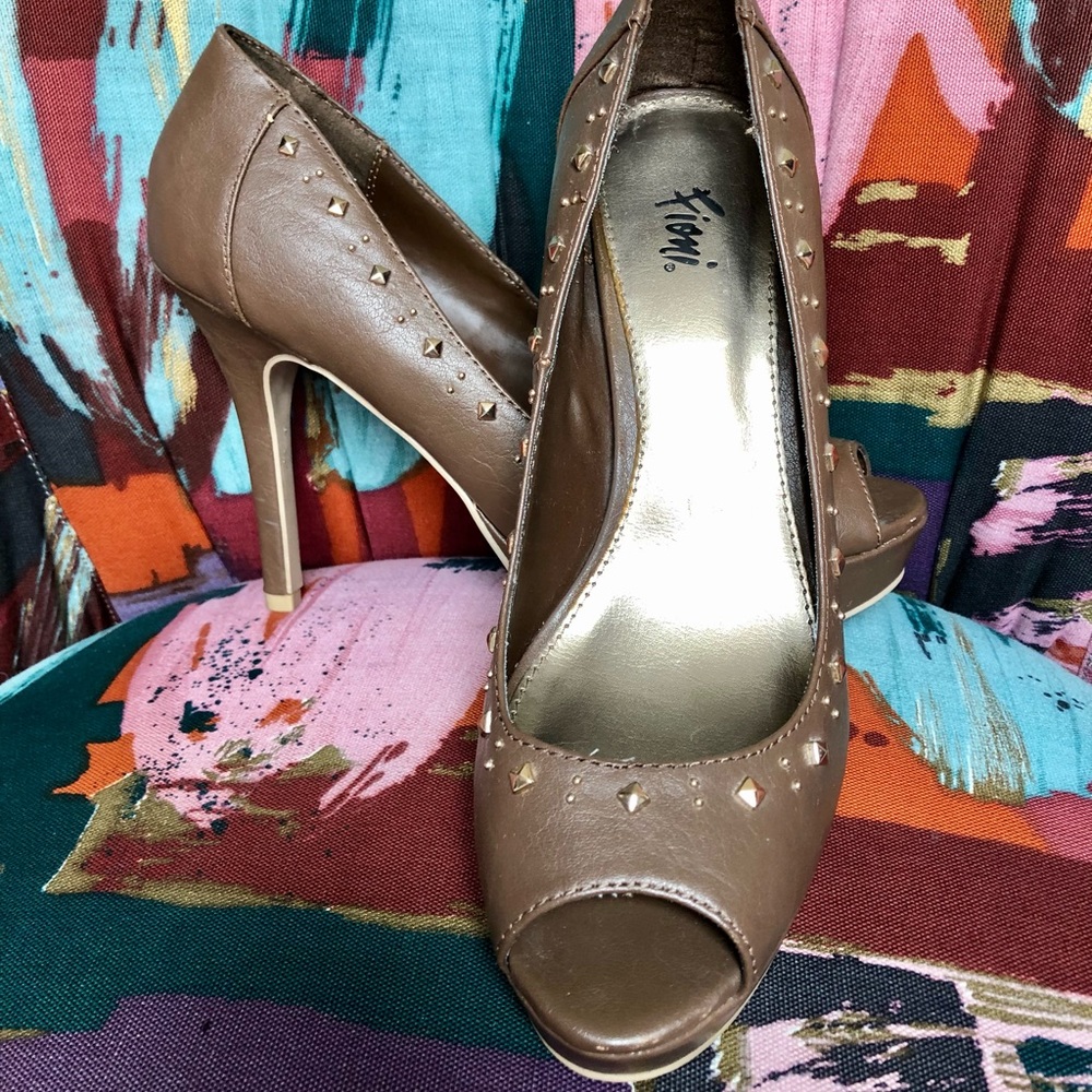 Fioni-Peep Toes Heels-Size 8